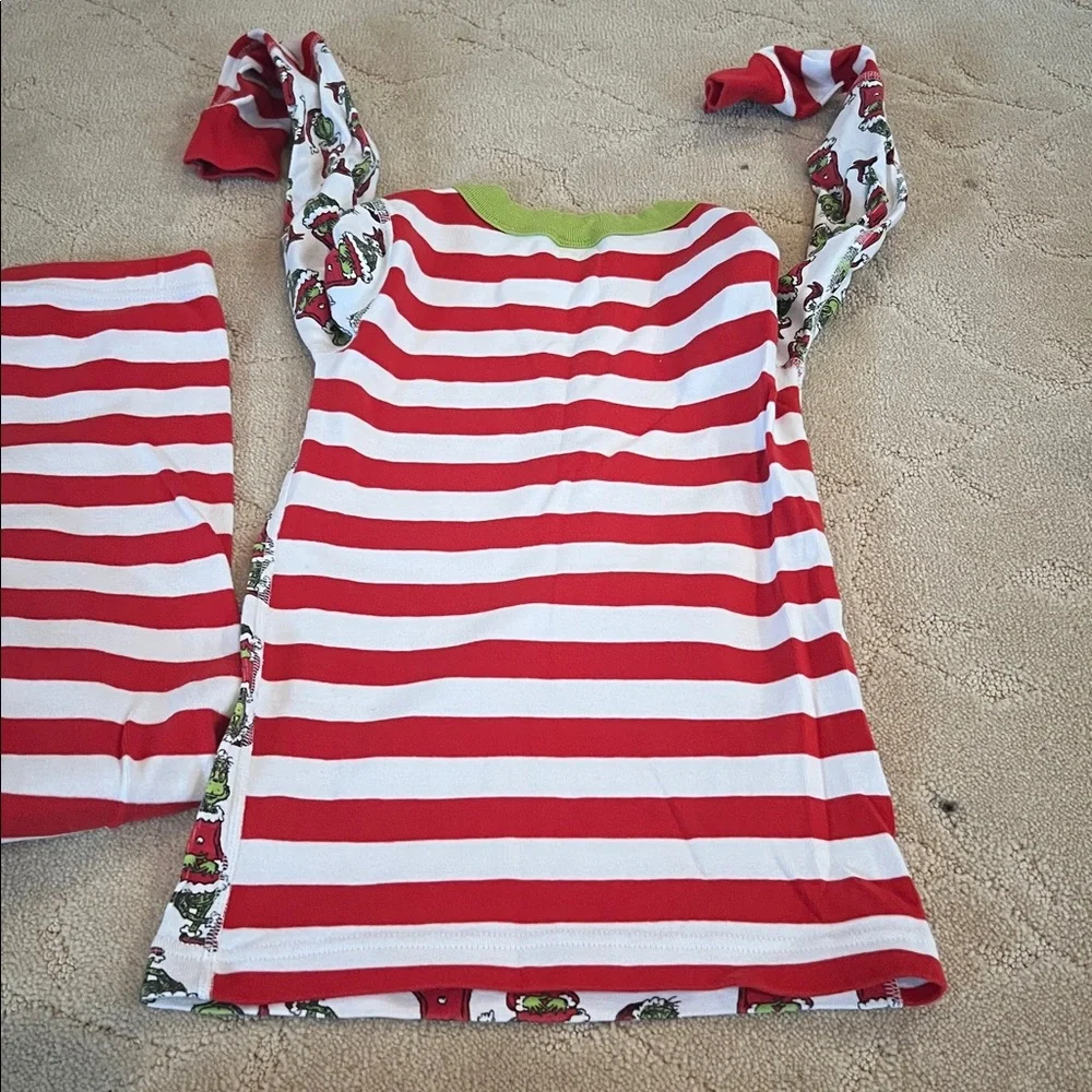 Hanna Andersson Dr. Seuss Grinch Long John Pajama Set Grinch Mix It Up Size 8